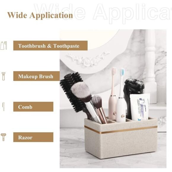 Resin Toothbrush Holder Electric Toothbrush Holder Storage Stand Organizer - Picture 4 of 7